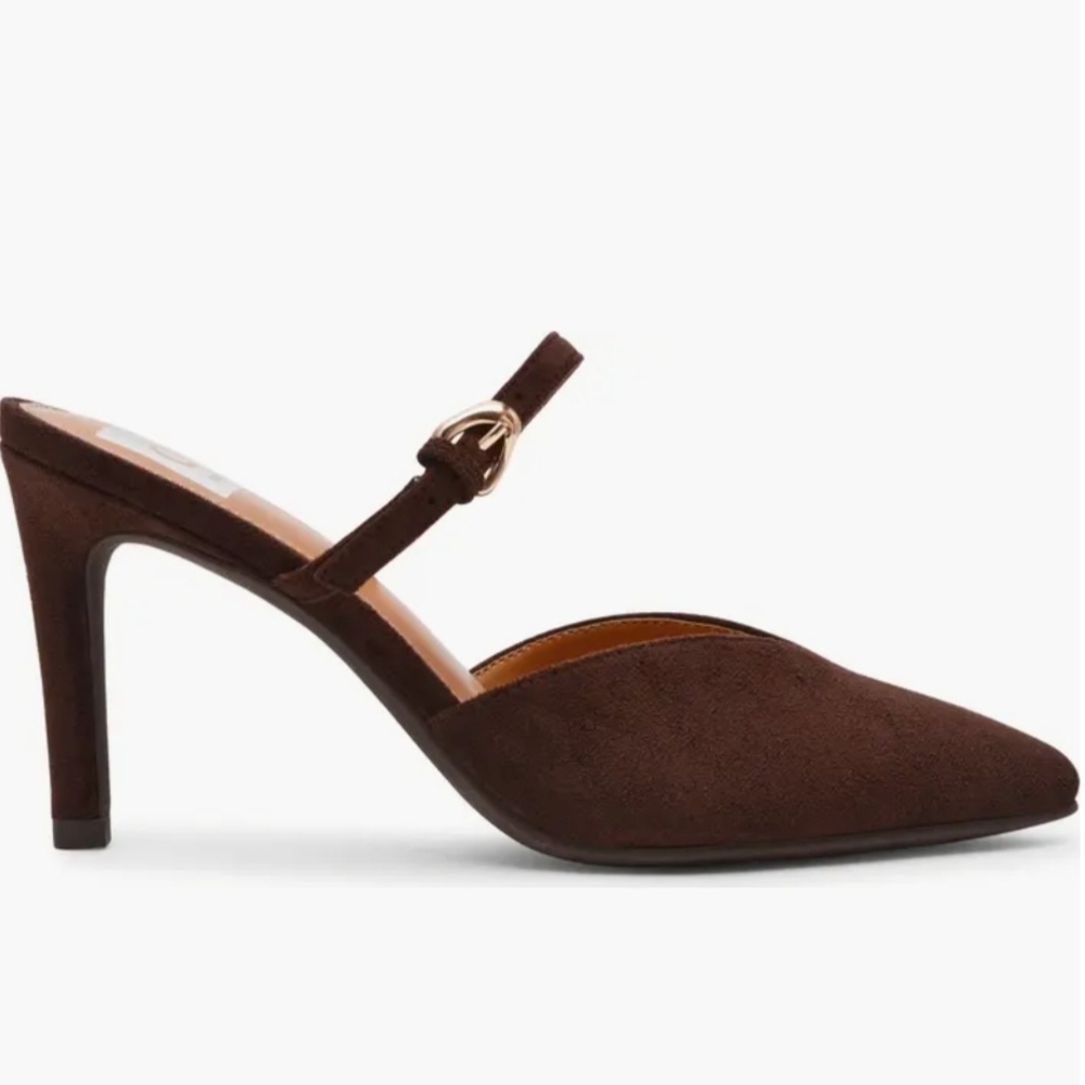 DV by Dolce Vita Elleganza Brown Heeled Mules Women's Size 6 NWT - Picture 5 of 10